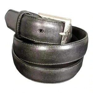 Polo Ralph Lauren Black Leather Dress Belt Men's 38